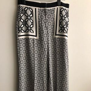 Loft Flowy Patterned Pants- Size 8